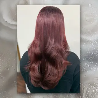 ロング カラー ルプラボウ/豊川/ 美髪カラー/アヤカのヘアスタイル