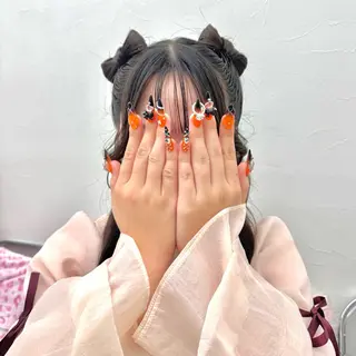 ロング ヘアアレンジ ヘアメ🎀推しカラー 🥣横浜/しほ🧸のヘアスタイル