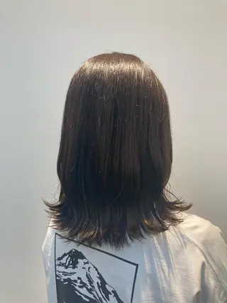 ミディアム カラー 透明感カラー 板橋　島村美咲のヘアスタイル