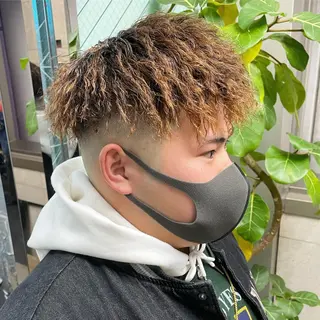 パーマ メンズ 渋谷/フェード/ 國分 翔のヘアスタイル