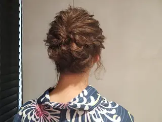 ヘアアレンジ オリーブ透明感カラー 表参道/MIKUのヘアスタイル