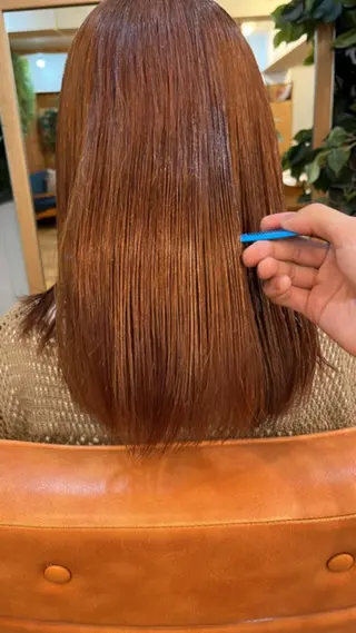 ロング ⚪️髪質改善 縮毛 店長 コウ⚪️のヘアスタイル