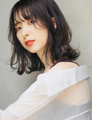 パーマ hoNua. 栄/透明感カラーのヘアスタイル