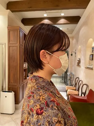 ショート ボブ ホノカのヘアスタイル