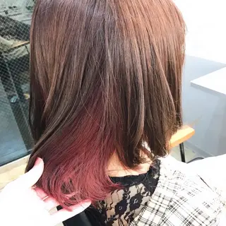 ミディアム カラー 伊藤 華紀ᵕ̈*のヘアスタイル