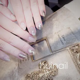 ミディアム めぐみのネイルサロン スタッフ練習のネイルデザイン