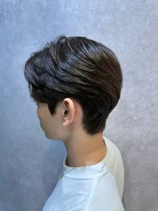 ショート メンズ 【𝐀𝐬𝐡大森】 石崎竜祐のヘアスタイル