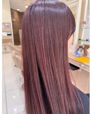 ロング カラー 下平 秀美のヘアスタイル