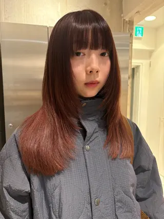 セミロング ウツワ所属・高円寺/loca/ 田中南帆のヘアスタイル