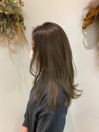 セミロング 🌷レイヤー縮毛/ 艶カラー/ami🌷のヘアスタイル