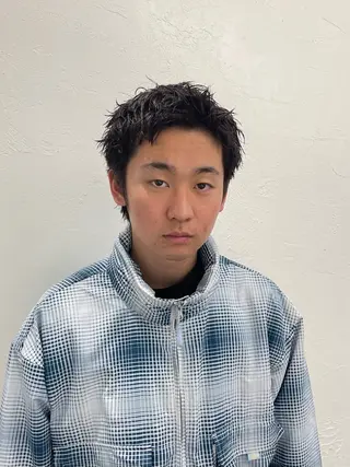 カラー メンズ メンズカット パーマ[佐橋]のヘアスタイル