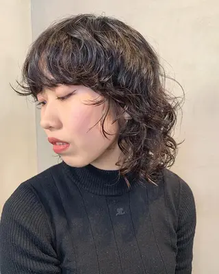 ミディアム パーマ 優作 〜圧倒的信頼〜のヘアスタイル