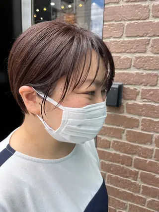 ショート カラー パーマ ヘアアレンジ メンズ キッズ 久木原 ゆりのヘアスタイル