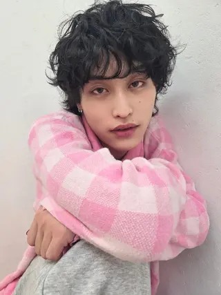 メンズ パーマ 韓国風メンズ/垢抜け /メイク男子/キャロのヘアスタイル