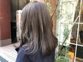 セミロング カラー レイヤーカット✂️ 横浜No1♡下鳥翔子のヘアスタイル