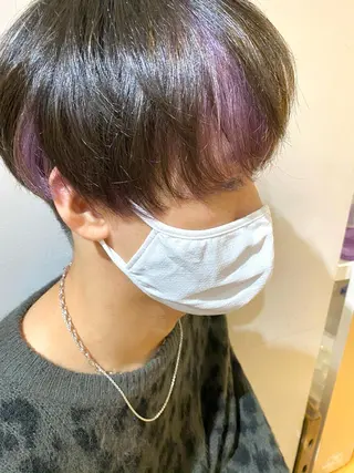 ショート カラー メンズ 【質感調整】 🫧【艶髪】石井佑弥のヘアスタイル