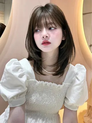 ミディアム 大宮韓国ハッシュ🪽 GLROWseriのヘアスタイル