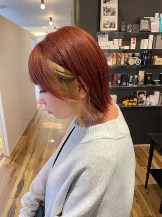 カラー yuu /N° 大分中央町店のヘアスタイル