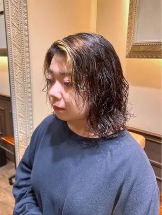 ミディアム MINX中村 公亮/デザインパーマのヘアスタイル