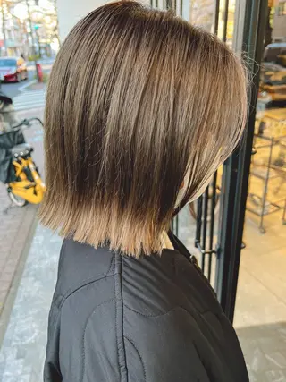 ミディアム カラー 🌈ケアブリーチ🌈 おぐまなつきのヘアスタイル