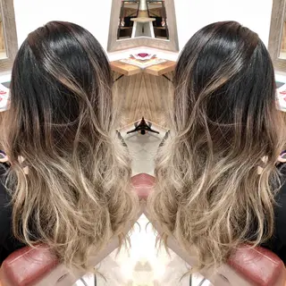 ロング カラー M IIのヘアスタイル