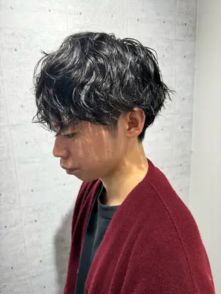 ショート パーマ メンズ メンズパーマ特化/ メッシュ/薫/店長のヘアスタイル
