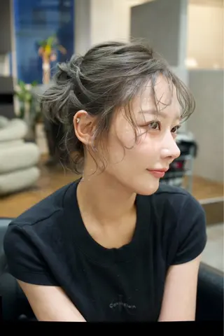 ミディアム バレイヤージュモデル 募集👒ヨンスクのヘアスタイル