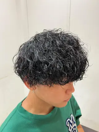 ショート カラー パーマ メンズ 💈men's💈 satoru中目黒のヘアスタイル