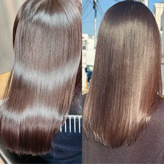 ミディアム カラー パーマ ショートボブ髪質改善 縮毛矯正のプロ山道潤のヘアスタイル