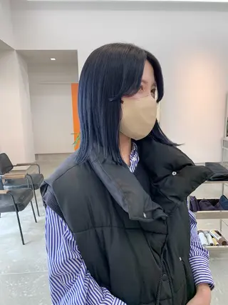 ミディアム 舘谷 愛莉のヘアスタイル