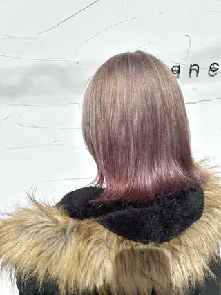 ミディアム 樋富 優香のヘアスタイル