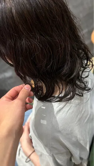 ミディアム パーマ OPSHair西新店所属・菊池 蓮のヘアスタイル