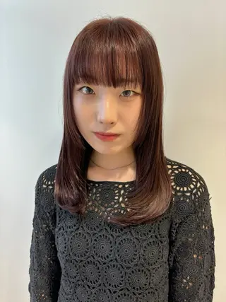 ミディアム カラー ayumi🌈 インナーカラー🌈のヘアスタイル