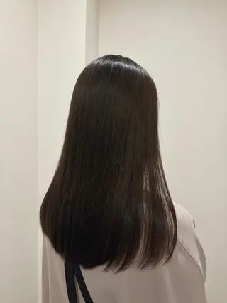 セミロング カラー カットパーマモデル 募集中🧺アンジュのヘアスタイル