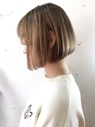 ショート ショート✨ボブ✨代表 新田見美仁のヘアスタイル