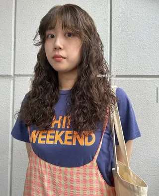 セミロング カラー ichika/福岡 /透明感カラー🤎のヘアスタイル
