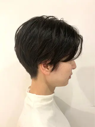 ショート 🌿似合わせ透明感 カラー松本朋幸🌿のヘアスタイル