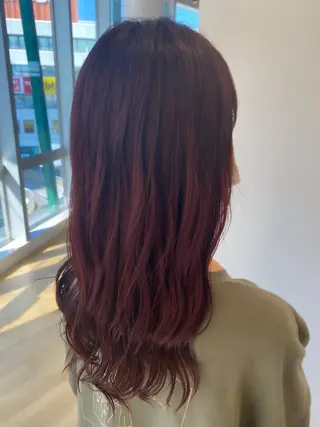 セミロング カラー 韓国風・ブリーチなし ・あり後藤 一斗店長のヘアスタイル
