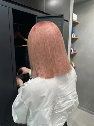 ミディアム カラー ブリーチ✨/似合わせ カラー🎀/Yuzuのヘアスタイル