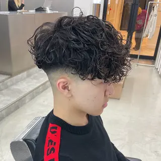 ショート パーマ メンズ 畑中 希望のヘアスタイル