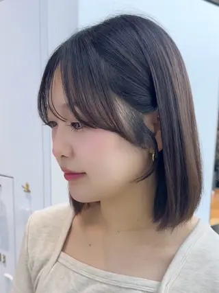 ミディアム レイヤー/顔まわり /亀戸錦糸町/なつきのヘアスタイル