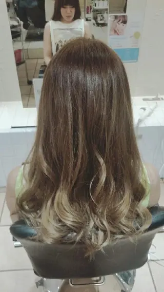 ミディアム セミロング ロング カラー ヘアアレンジ 【髪質改善美容師】t occa茨木篠原健太のヘアスタイル