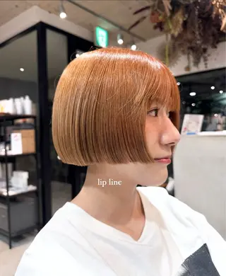 ショート ハイトーン/パーマ 大名 sakiのヘアスタイル