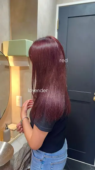 ミディアム カラー 長田 すみれ子のヘアスタイル