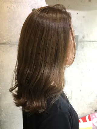 セミロング カラー 💫cadre新小岩 Kaori💫のヘアスタイル