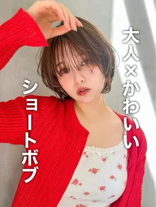 ショート taiga レイヤー /髪質改善/矯正🌈のヘアスタイル