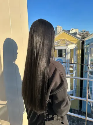 ロング カラー HANAME 原宿美容室のヘアスタイル