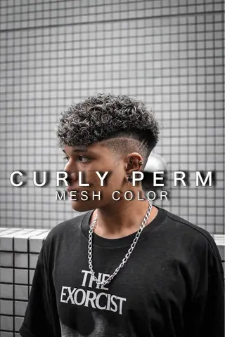 ショート カラー パーマ メンズ 💈men's💈 satoru中目黒のヘアスタイル