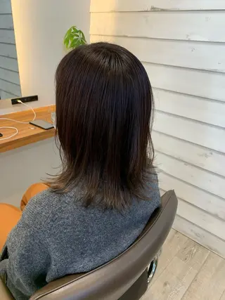 ミディアム カラー 下島 優人のヘアスタイル