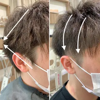 ショート パーマ メンズ 【メンズ縮毛矯正】 田中秀斗のヘアスタイル